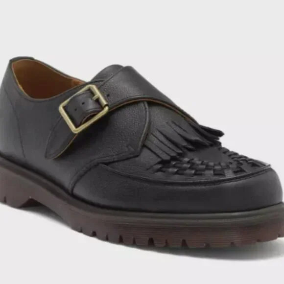 DR. MARTENS Ramsey Kiltie WOVEN Buckle Monk Loafer Creepers MSRP$210 CHIC&UNIQUE - Picture 5 of 13